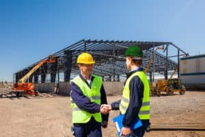 builders shaking hands